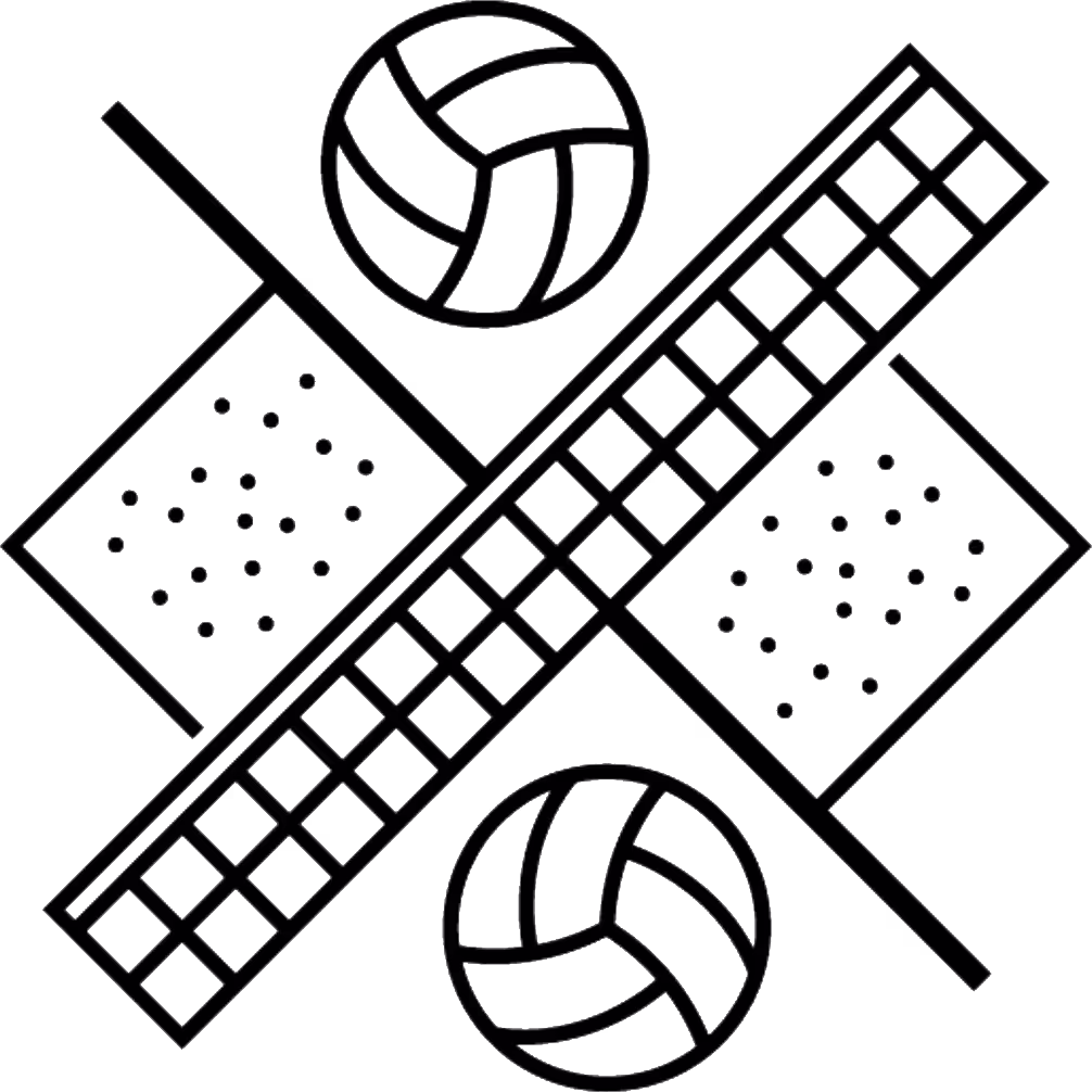 Beach volleyball icon