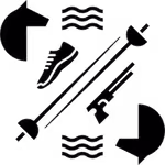 Modern pentathlon icon